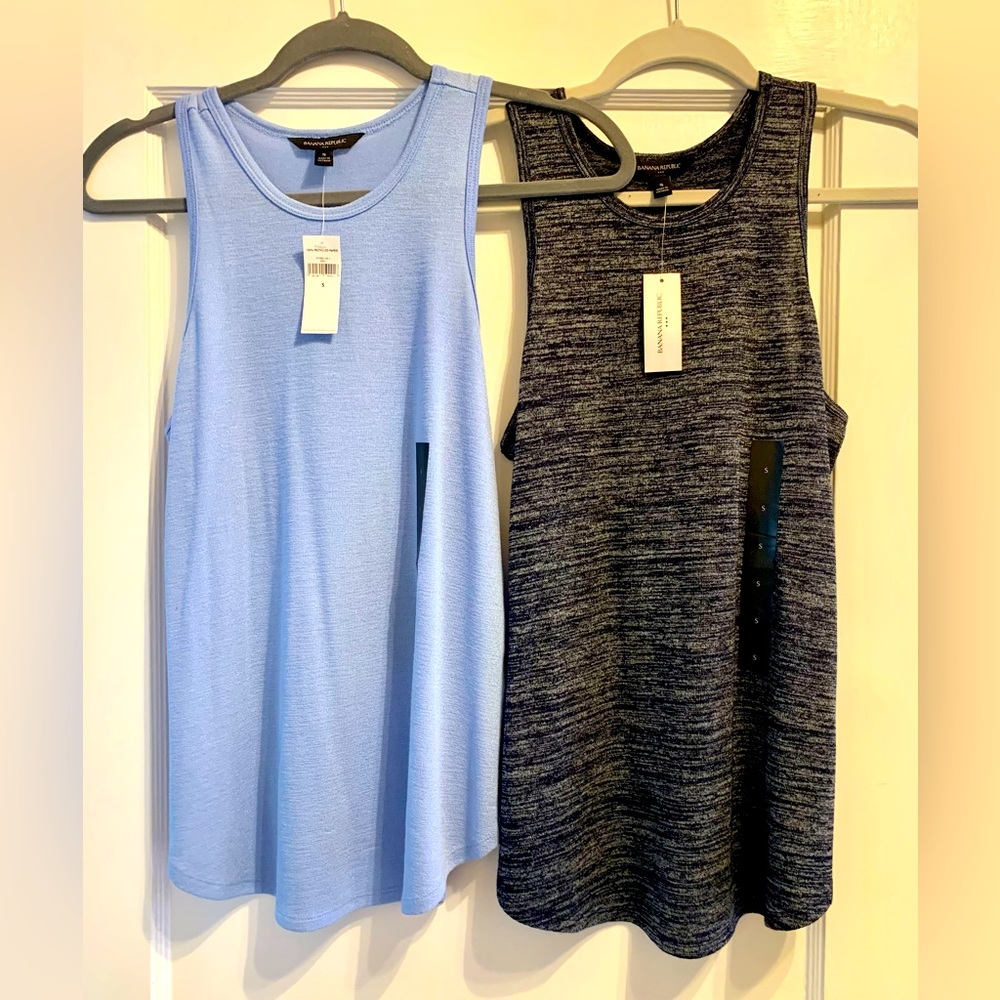 TWO NWT Banana Republic Racerback Tanks